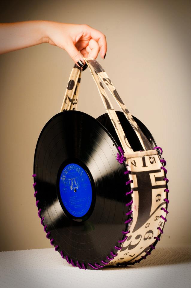 Vinyl Record Purses Chapeau Girls
